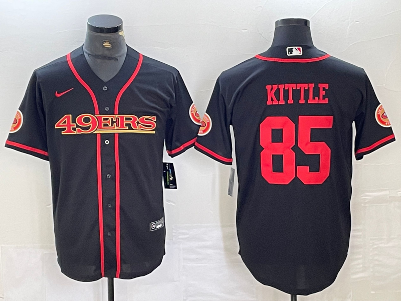 Men's San Francisco 49ers George Kittle #85 Black Joint Edition Jersey
